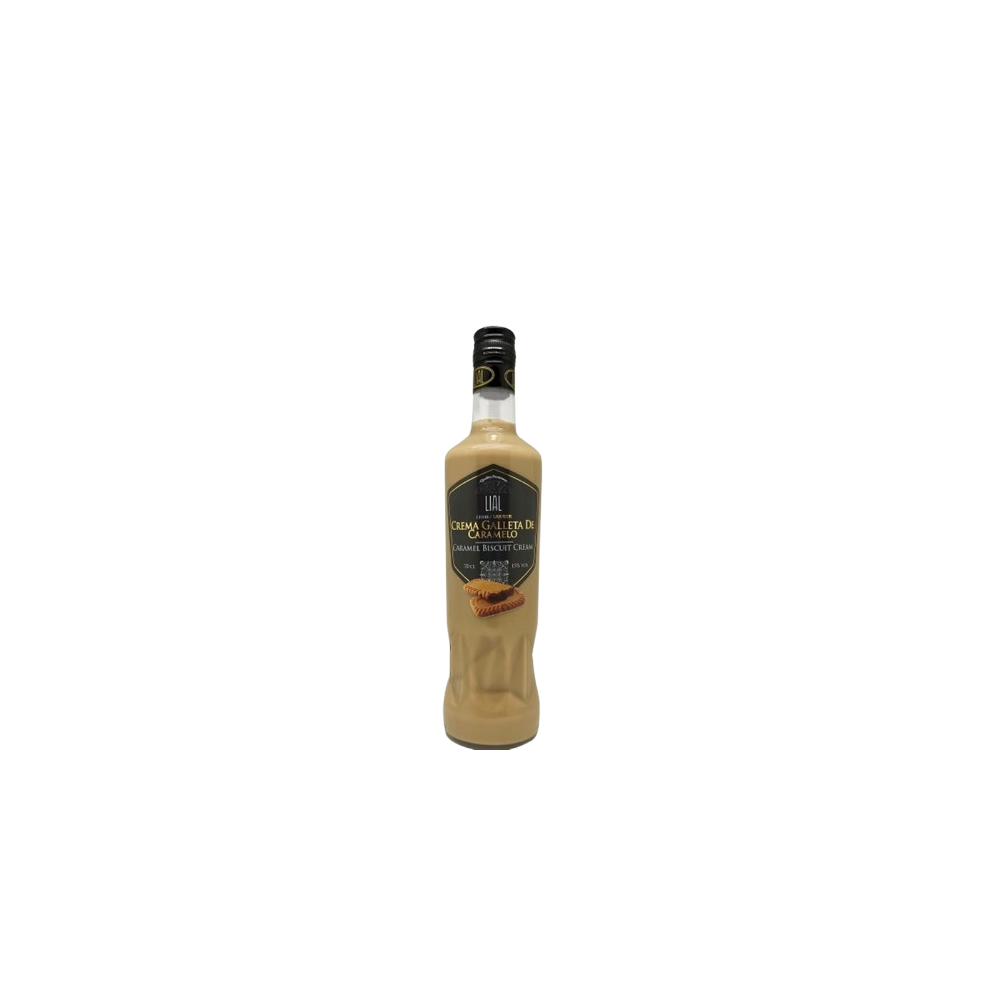 LICOR CREMA GALLETA DE CARAMELO  LIAL 15º  B/70CL.