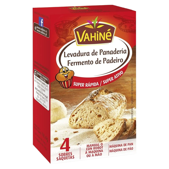 LEVADURA RAPIDA VAHINE 18,4GR E/4 SOBRES
