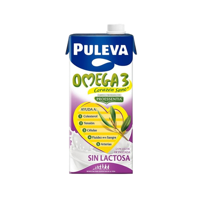 LECHE PULEVA OMEGA-3 SIN LACTOSA BRICK 1 L