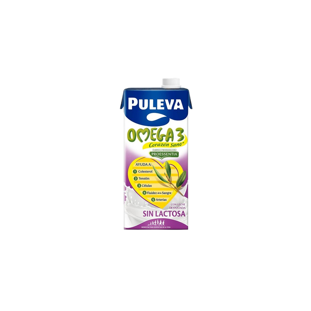 LECHE PULEVA OMEGA-3 SIN LACTOSA BRICK 1 L