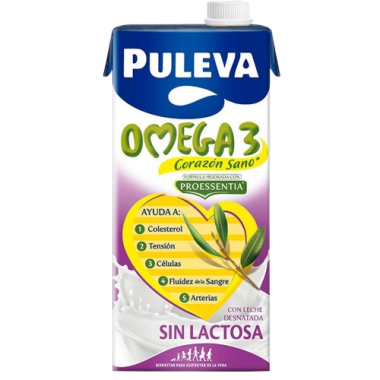 LECHE PULEVA OMEGA-3 SIN LACTOSA BRICK 1 L