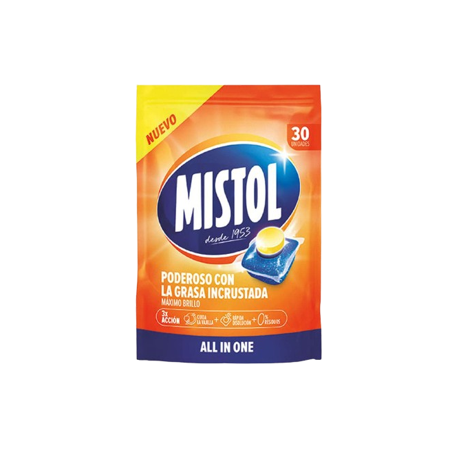 LAVAVAJILLAS MISTOL CAPSULA BOLSA 30UD.