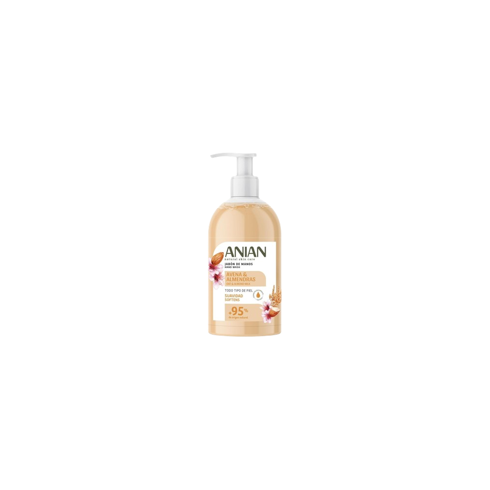 JABON MANOS LIQUIDO ANIAN AVENA/ALMENDRAS DF/500ML