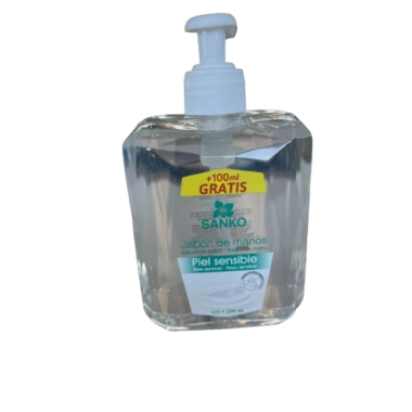 JABON MANOS LIQUIDO SANKO PIEL SENSIBLE  DF/500 ML