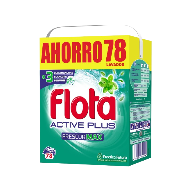 DETERGENTE FLOTA MALETA FRESCOR MAX 78 CAC.+ SAN