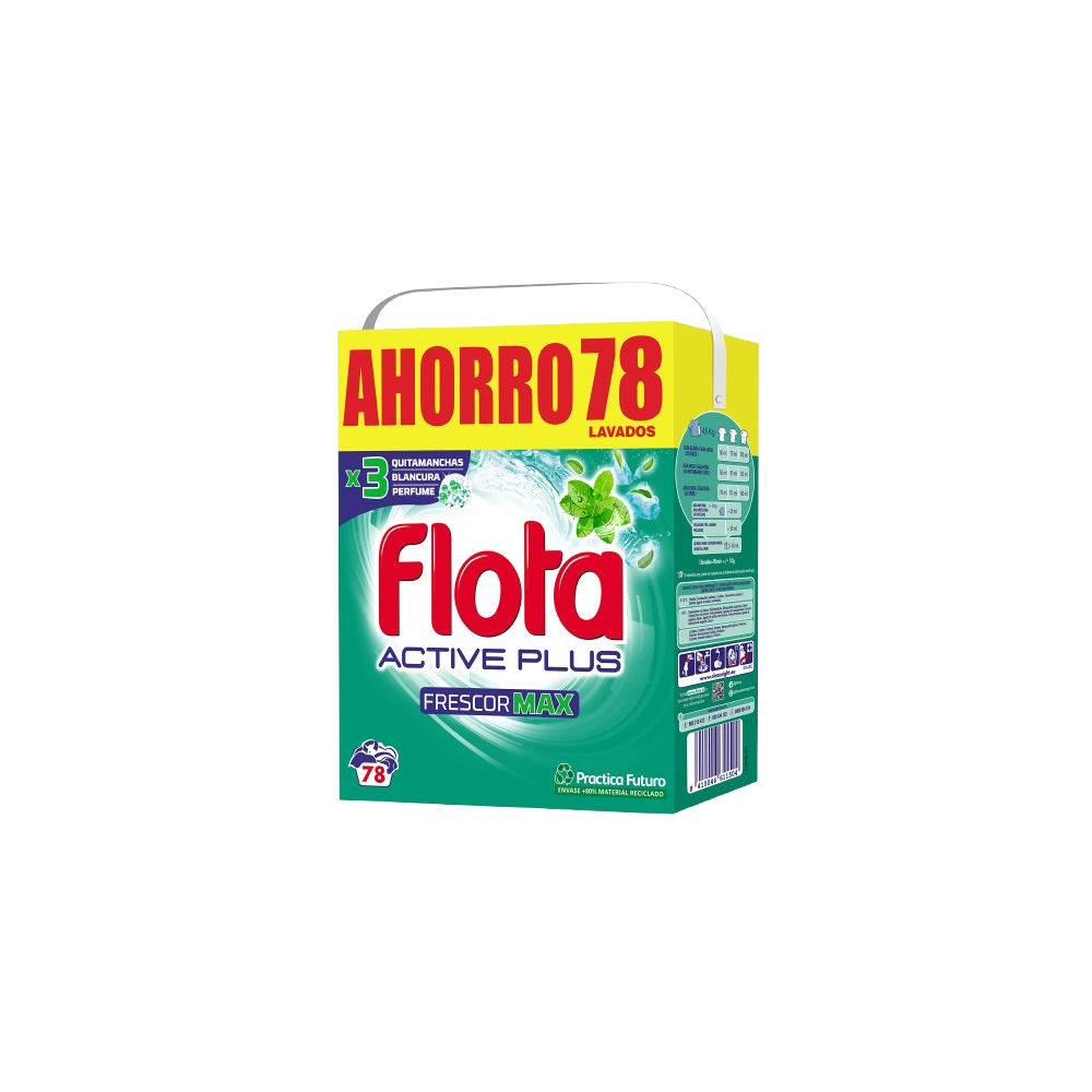 DETERGENTE FLOTA MALETA FRESCOR MAX 78 CAC.+ SAN