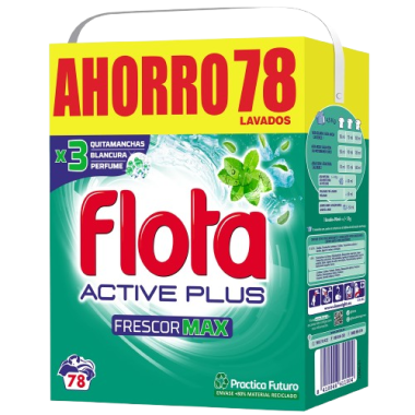 DETERGENTE FLOTA MALETA FRESCOR MAX 78 CAC.+ SAN