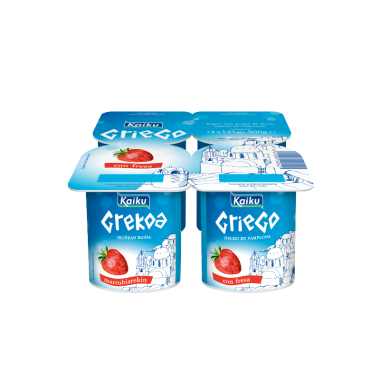 KAIKU YOGUR GRIEGO C/ PULPA FRESA P/4UD.