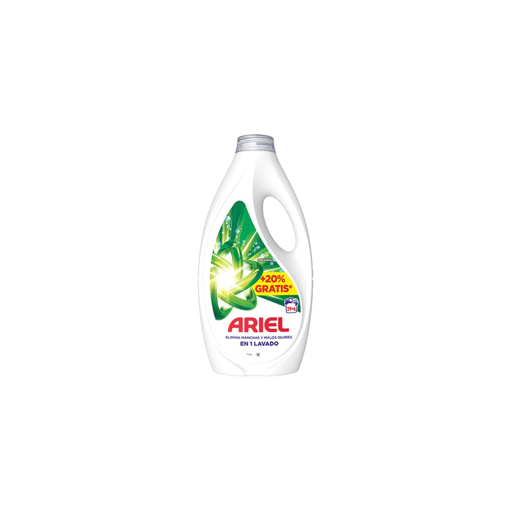 DETERGENTE ARIEL LIQUIDO 29+6 LAVADOS 1575 ML.