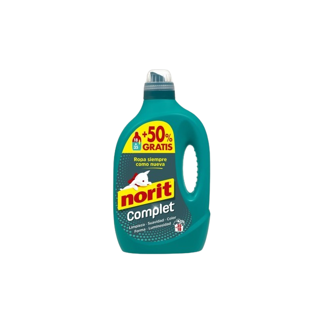 DETERGENTE NORIT LIQ. COMPLET 35+5 LAVADOS 1750ML.