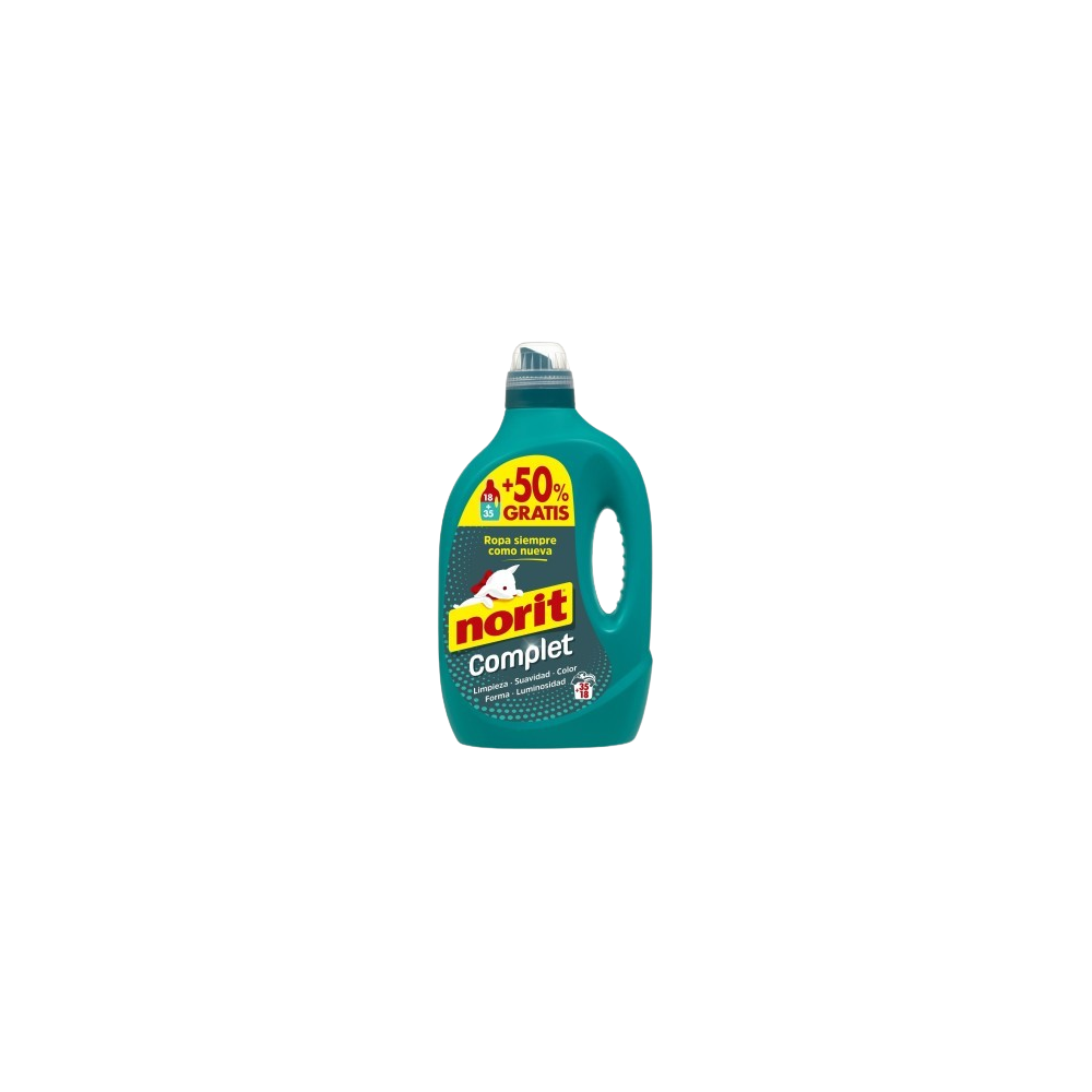 DETERGENTE NORIT LIQ. COMPLET 35+5 LAVADOS 1750ML.