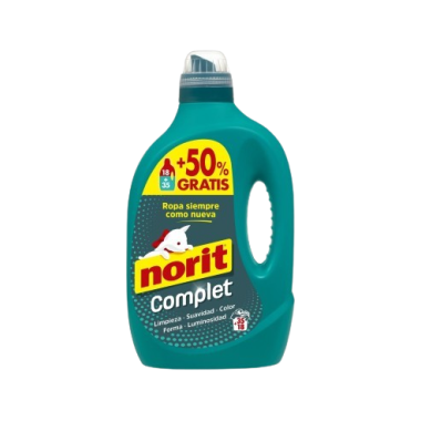 DETERGENTE NORIT LIQ. COMPLET 35+5 LAVADOS 1750ML.
