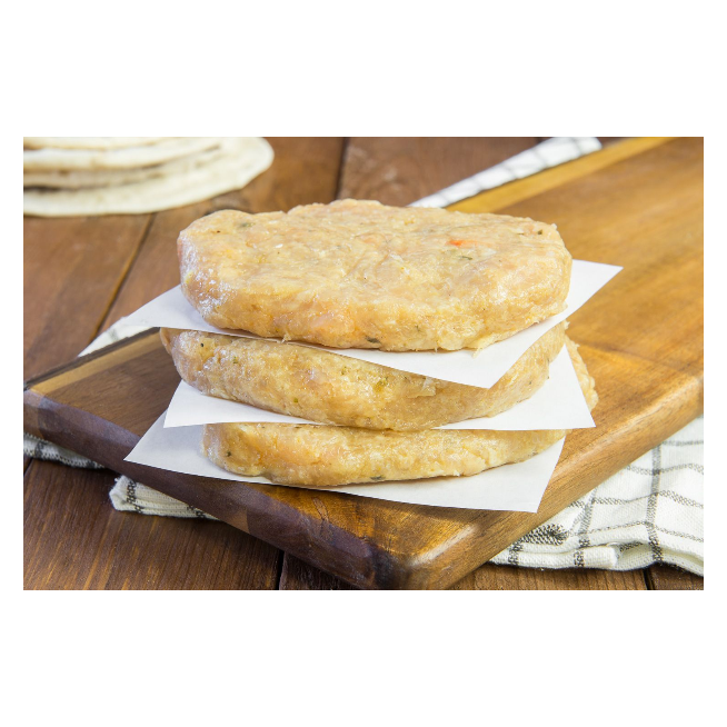 KEBAB HAMBURGUESA POLLO 80GR BOLSA 12U 960GR