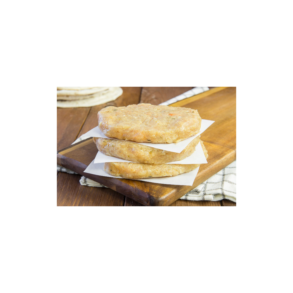 KEBAB HAMBURGUESA POLLO 80GR BOLSA 12U 960GR