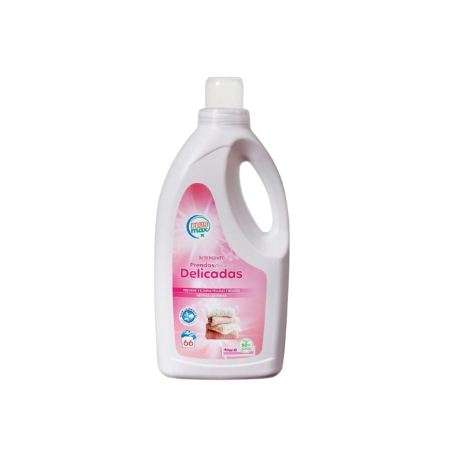 DETERGENTE PLUS MAX PRENDAS DELICADAS 66 DOS B/2 L