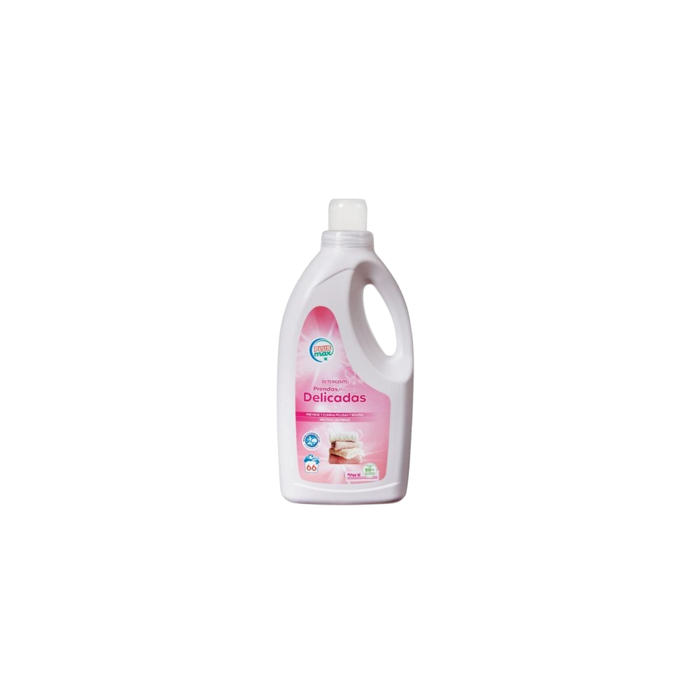 DETERGENTE PLUS MAX PRENDAS DELICADAS 66 DOS B/2 L