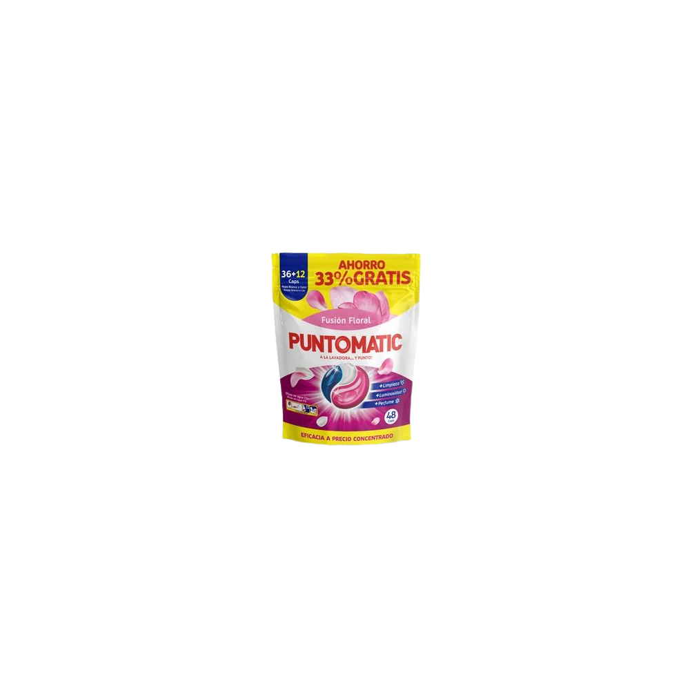 DETERGENTE PUNTOMATIC CAPSULA FLORAL B/36+12