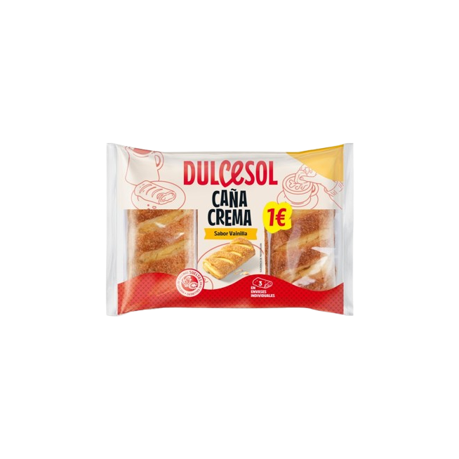 DULCESOL  MINI CAÑA EXTRACACAO  P/3UD 114GR 1€