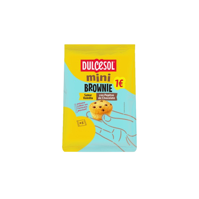 DULCESOL BROWNIE VAINILLA B/125.GR 1€