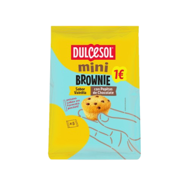 DULCESOL BROWNIE VAINILLA B/125.GR 1€