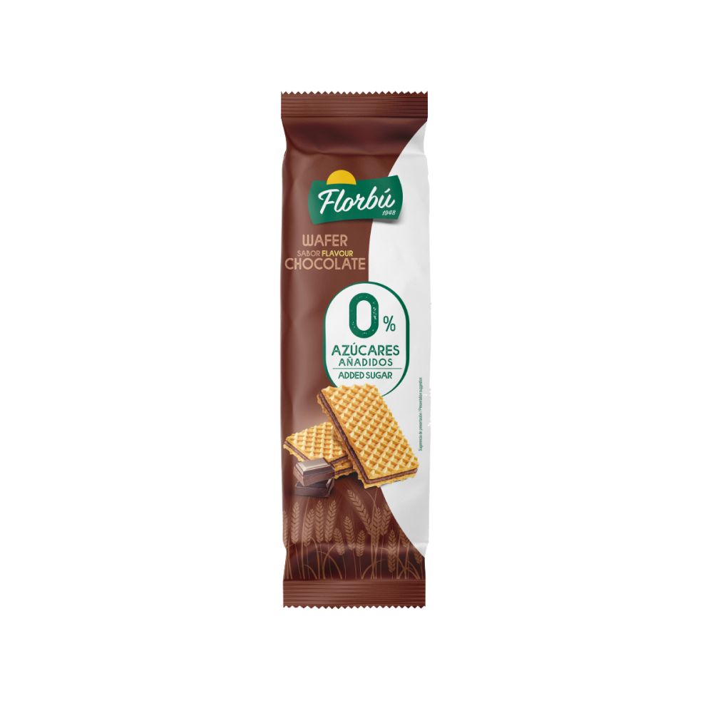 FLORBU BARQUILLO CHOCOLATE S/AZ P/150GR