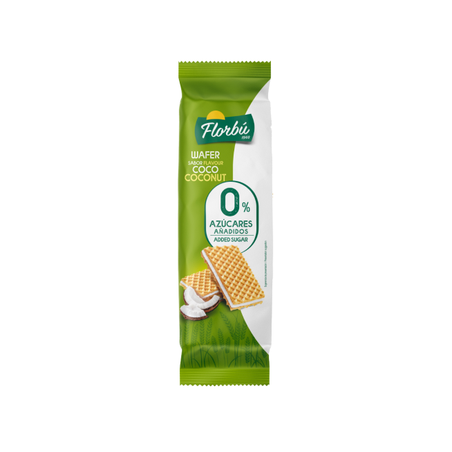 FLORBU BARQUILLO COCO S/AZ P/150GR