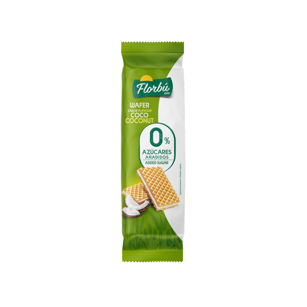 FLORBU BARQUILLO COCO S/AZ P/150GR