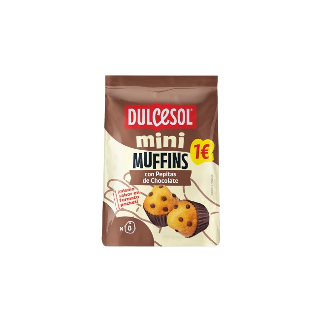 DULCESOL MINI MUFFINS PEPITA CHOCO(1€) P/133
