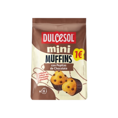 DULCESOL MINI MUFFINS PEPITA CHOCO(1€) P/133