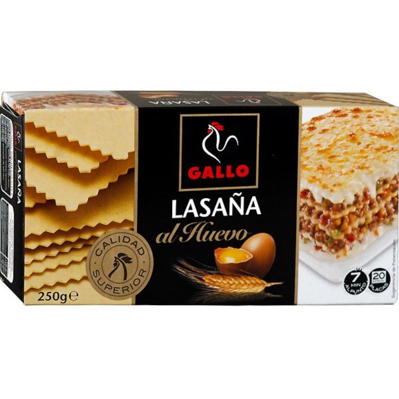 LASAÑA A/HUEVO GALLO 20 PLACAS E/290 GR