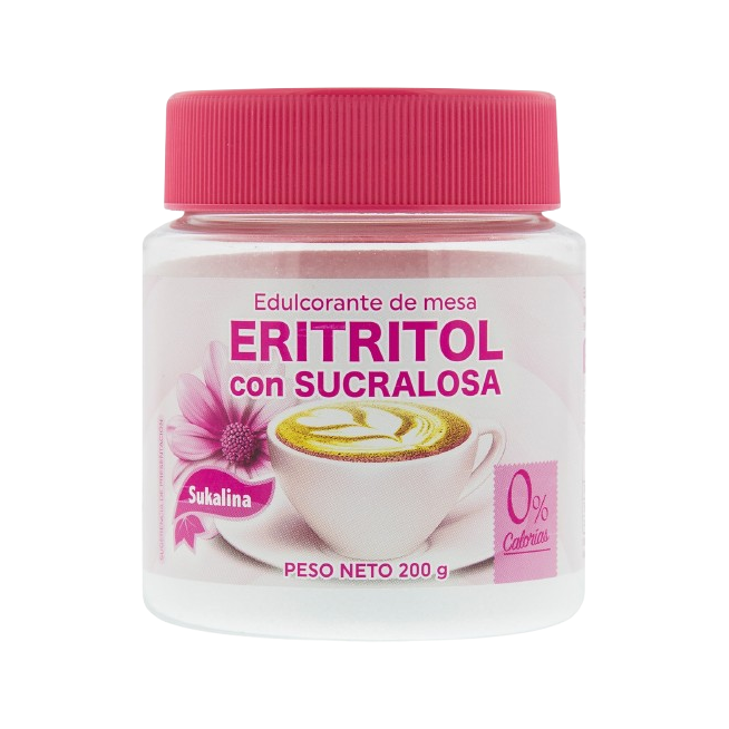 EDULCORANTE SUKALINA ERITRITOL C/ SUCRALOSA B/200G
