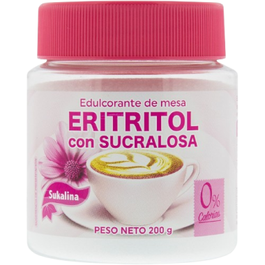 EDULCORANTE SUKALINA ERITRITOL C/ SUCRALOSA B/200G