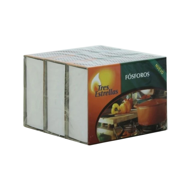 FOSFOROS COCINA TRES ESTRELLAS PACK-3 UD
