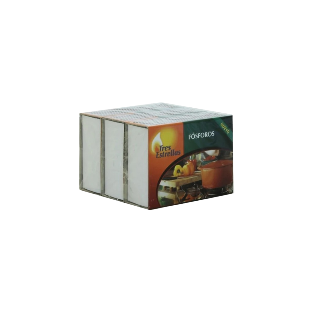 FOSFOROS COCINA TRES ESTRELLAS PACK-3 UD