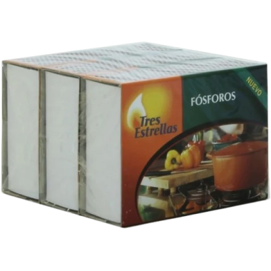 FOSFOROS COCINA TRES ESTRELLAS PACK-3 UD
