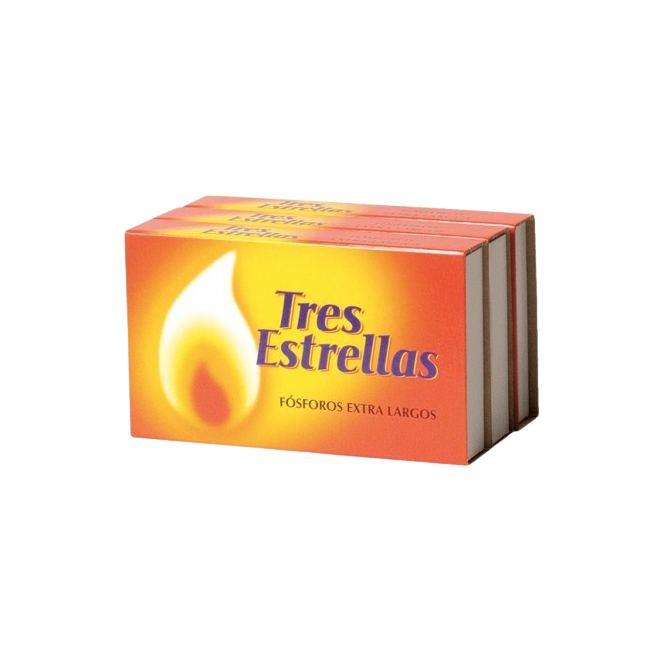 FOSFOROS EXTRA LARGOS TRES ESTRELLAS PACK/3 UD