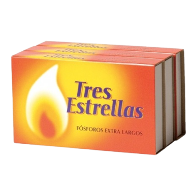FOSFOROS EXTRA LARGOS TRES ESTRELLAS PACK/3 UD