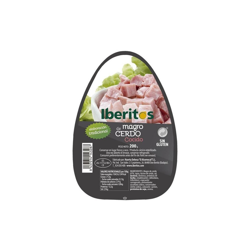 FIAMBRE MAGRO CERDO IBERITOS L/200 GR