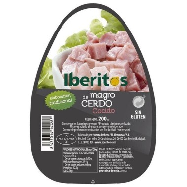 FIAMBRE MAGRO CERDO IBERITOS L/200 GR