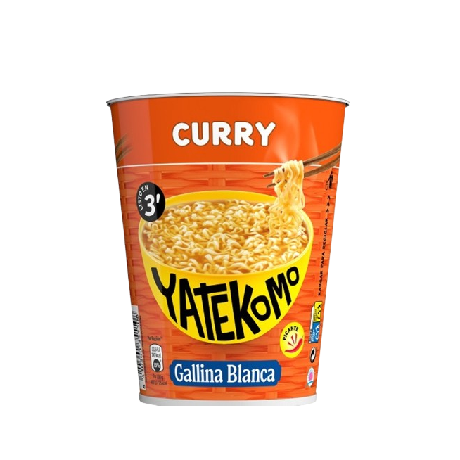 FIDEOS ORIENTALES YATEKOMO CURRY VASO 49 GR