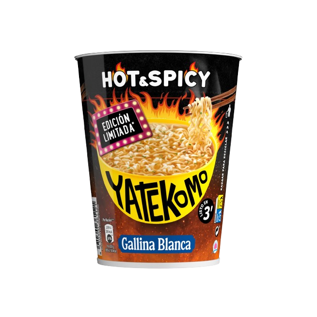 FIDEOS ORIENTALES YATEKOMO HOT& SPICY 61 GR
