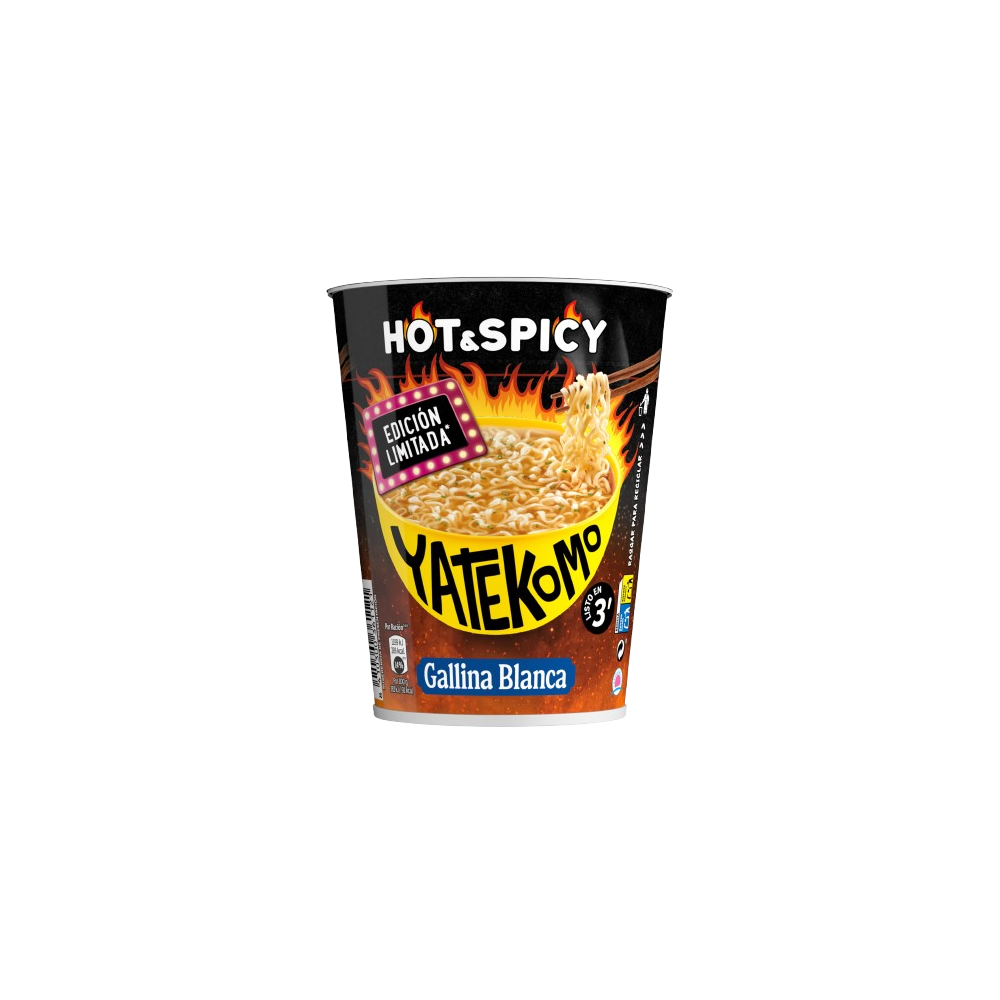 FIDEOS ORIENTALES YATEKOMO HOT& SPICY 61 GR