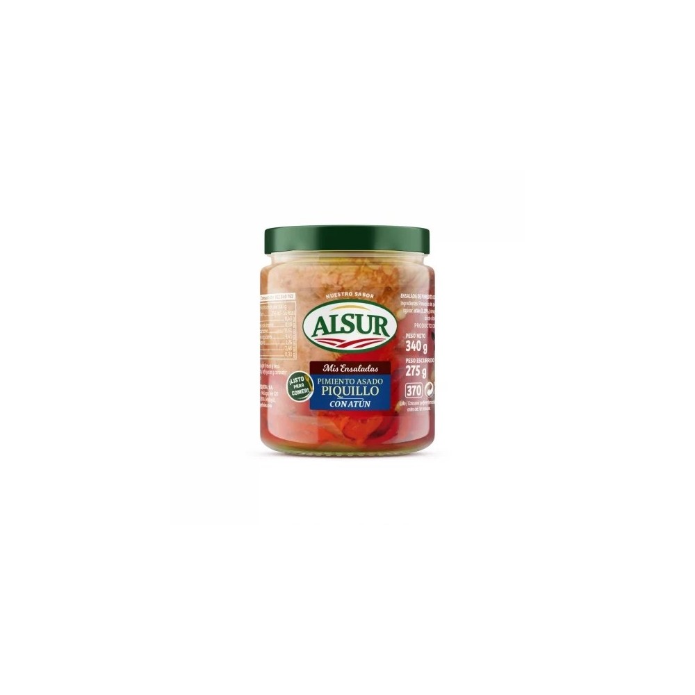 ENSALADA PTO.PIQ.ATUN ALSUR TARRO CRISTAL 275 GR