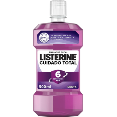 ENJUAGUE BUCAL LISTERINE CUIDADO TOTAL B/500 ML