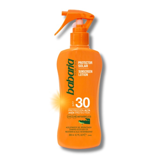 SOL BRONCEADOR BABARIA ALOE F-30  BOTE/200ML+ AFT