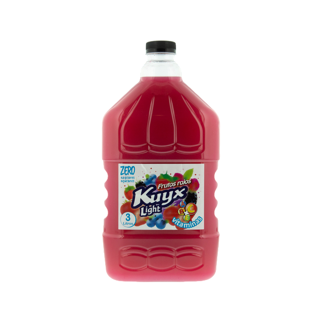 ZUMO FRUTOS ROJOS KUYX LIGHT GARRAFA 3 L