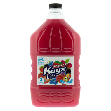 ZUMO FRUTOS ROJOS KUYX LIGHT GARRAFA 3 L