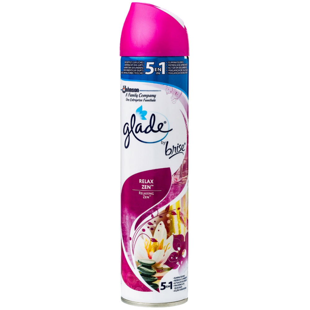 AMBIENTADOR GLADE SPRAY RELAX ZEN BOTE 300 ML.