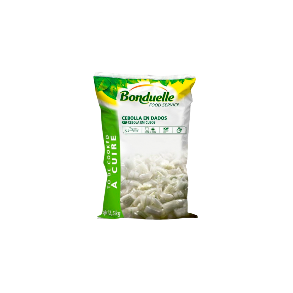 BONDUELLE CEBOLLA DADOS CONG. B/2,5 KG