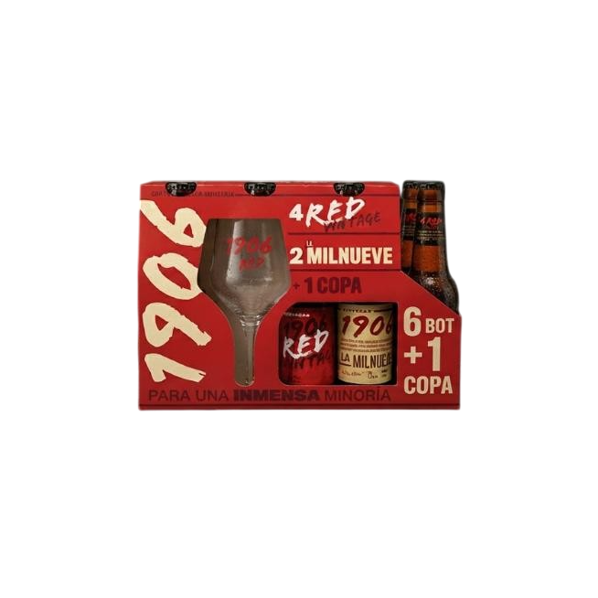 CERVEZA E.GALICIA PACK 1906+ COPA (6BOT*33CL)